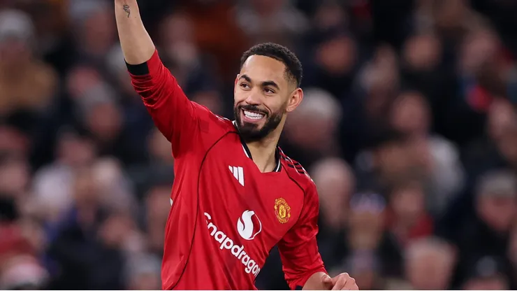 Matheus Cunha brilha pelo Manchester United, mas não impede empate contra Bournemouth. (Photo by Carl Recine/Getty Images)