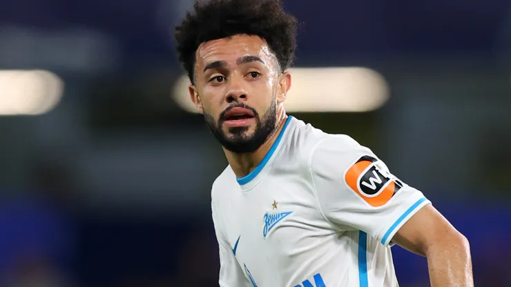 Claudinho em campo pelo Zenit. Foto: Catherine Ivill/Getty Images