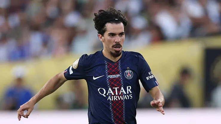 Vitinha em jogo entre PSG e Botafogo. Stu Forster/Getty Images.