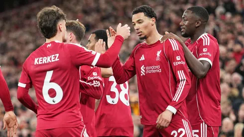 O francês Hugo Ekitike marcou os dois gols do Liverpool na vitória sobre o Brighton