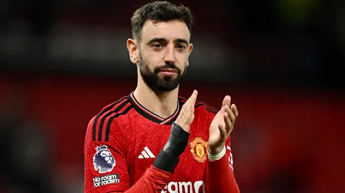 Bruno Fernandes jogando pelo Manchester United. Foto: Gareth Copley/Getty Images