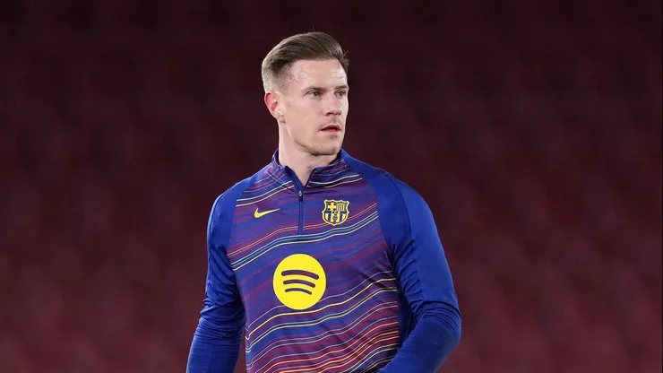 Barcelona recebe contatos de Aston Villa e Girona para negociar Ter Stegen. (Photo by Alex Caparros/Getty Images)