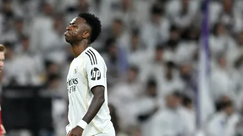 Real Madrid x Sevilla: Mbappé se recusa a tocar para Vini Jr e gera revolta. (Foto: Denis Doyle/Getty Images)