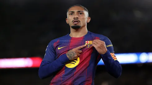 Raphinha fez o seu gol em Villarreal x Barcelona – Eric Alonso/Getty Images