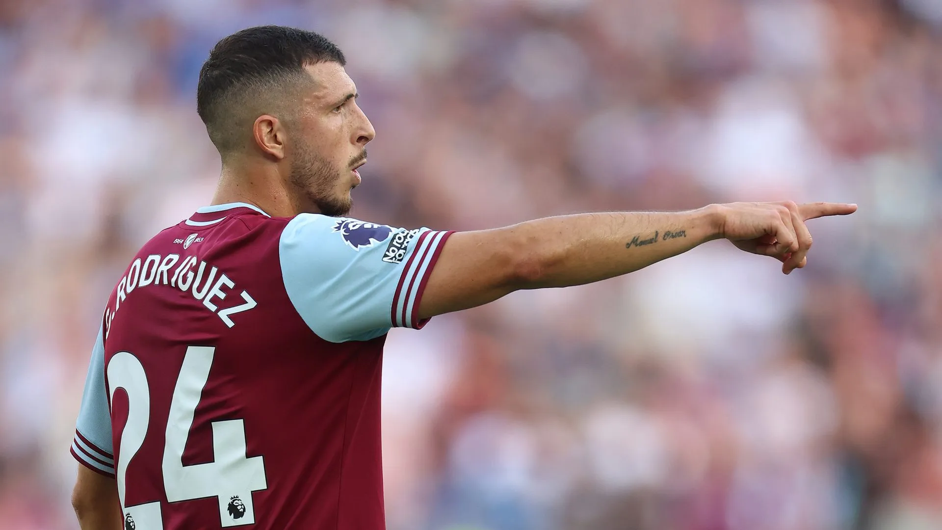 Guido Rodríguez, volante do West Ham. Foto: Richard Pelham/Getty Images