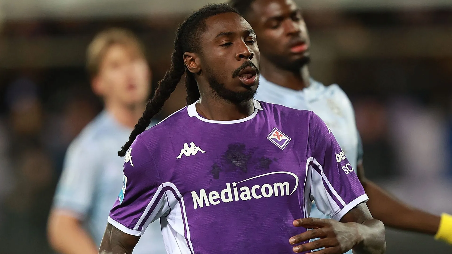Moise Kean em ação pela Fiorentina. (Photo by Gabriele Maltinti/Getty Images)