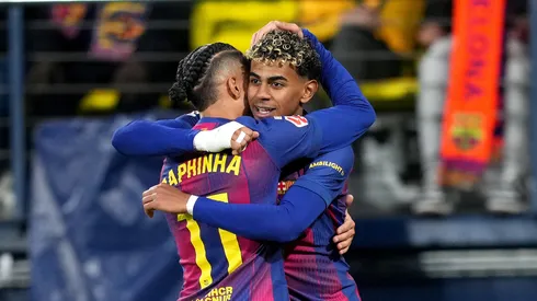 Barcelona, líder de La Liga, comemora gol. (Foto: Alex Caparros/Getty Images)