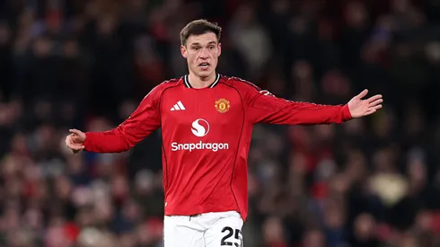 Manuel Ugarte deve deixar o Manchester United. Foto: Justin Setterfield/Getty Images.