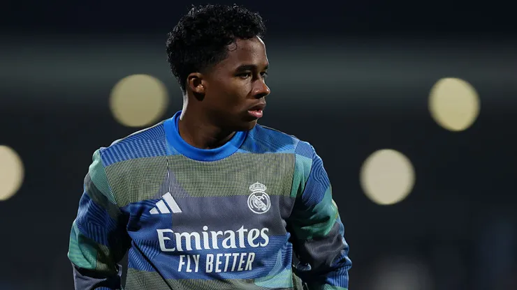 Endrick fica no Lyon até junho de 2026. Florencia Tan Jun/Getty Images.