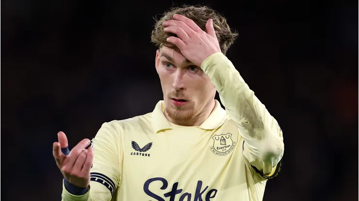 LONDON, ENGLAND - DECEMBER 13: James Garner of Everton during the Premier League match between Chelsea and Everton at Stamford Bridge on December 13, 2025 in London, England. (Photo by Justin Setterfield/Getty Images)