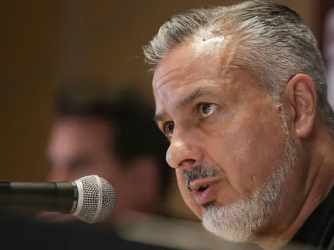 Juan Sayago, do River Plate, chega à base do Flamengo