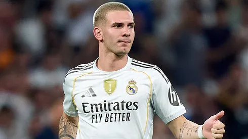 Franco Mastantuono foi colocado como possível saída do Real Madrid (Foto: Angel Martinez/Getty Images)