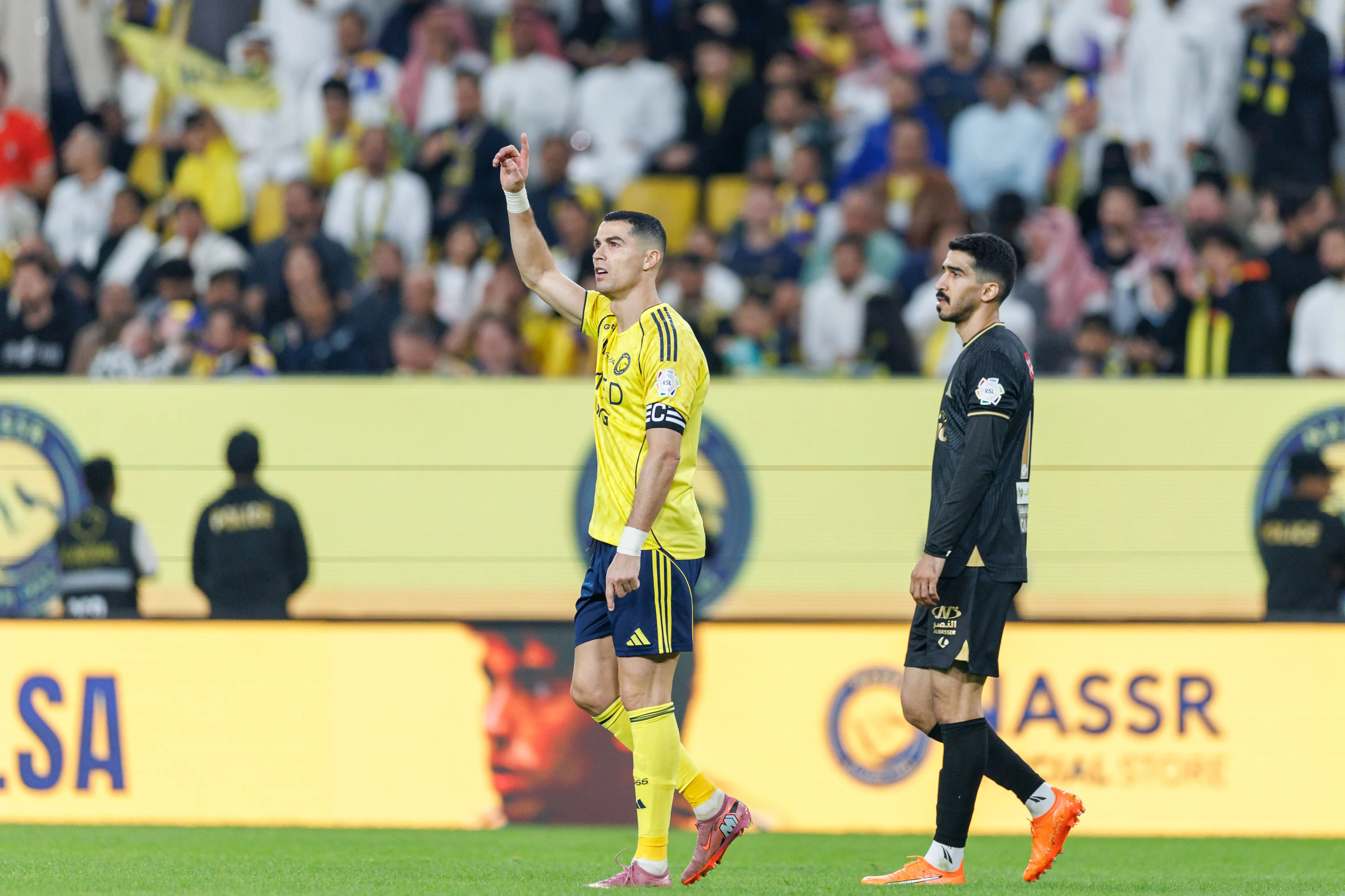 CR7 em campo pelo Al-Nassr. Foto: Abdullah Ahmed/Getty Images