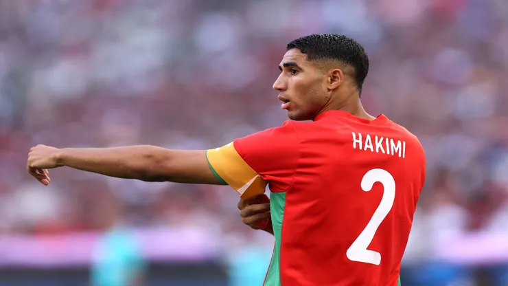 Hakimi, do PSG, em partida pela Seleção Marroquina - Alex Livesey/Getty Images