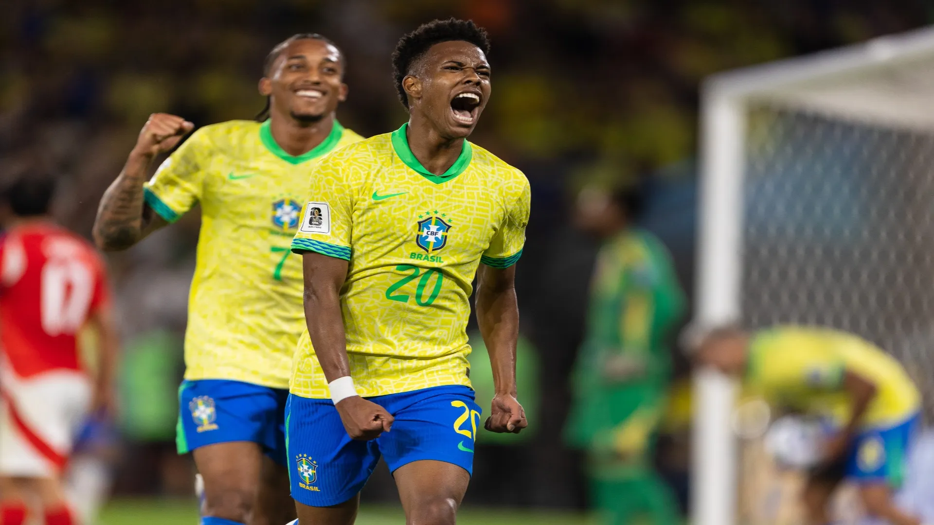 Estêvão em partida da Seleção Brasileira – Ruano Carneiro/Getty Images