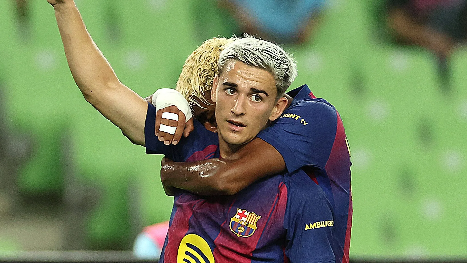 Gavi em jogo do Barcelona. Foto: Han Myung-Gu/Getty Images