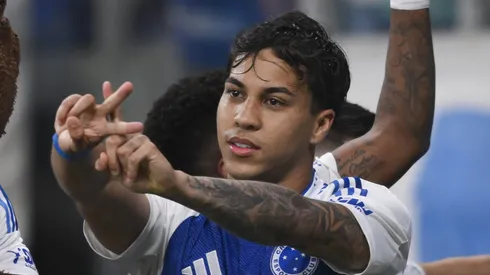 Kaio Jorge comemora gol. (Photo by Pedro Vilela/Getty Images)