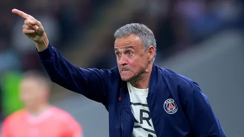 Luis Enrique durante partida do PSG. (Photo by Getty Images/Getty Images)