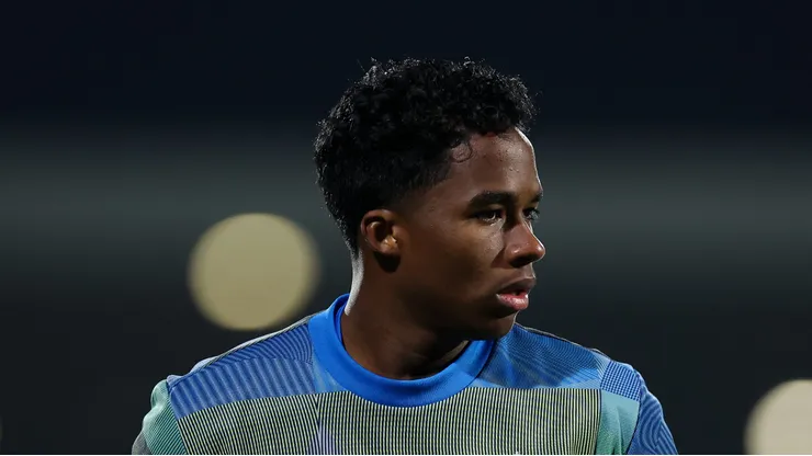 Endrick passará seis meses emprestado ao Lyon (Photo by Florencia Tan Jun/Getty Images)