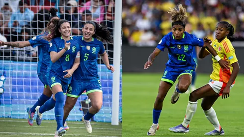 Angelina e Luany foram as primeiras jogadoras a disputarem o jogo das estrelas do Zico - Foto: Staff Images Women/Conmebol