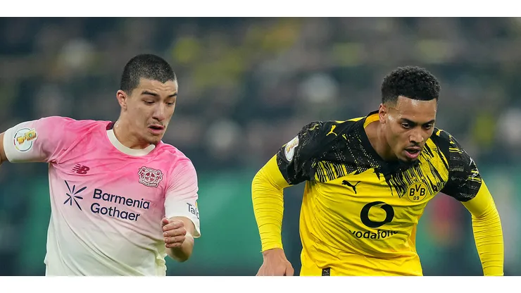 Barcelona monitora Ibrahim Maza, joia do Bayer Leverkusen que brilha pela Argélia. (Photo by Pau Barrena/Getty Images)