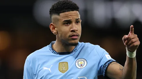 Savinho em ação com o Manchester City. Foto: Michael Steele/Getty Images