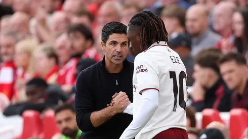 Arteta explica baixa minutagem de Eze. Foto: Alex Pantling/Getty Images