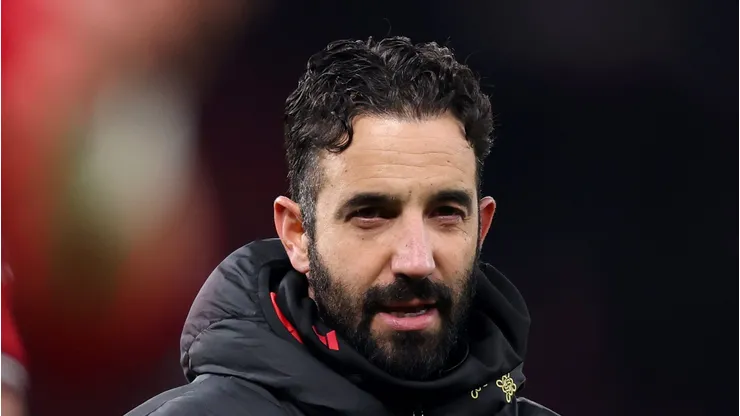 Amorim lamenta Manchester United jogar clássico contra o Leeds sem trio criativo. (Photo by Carl Recine/Getty Images)