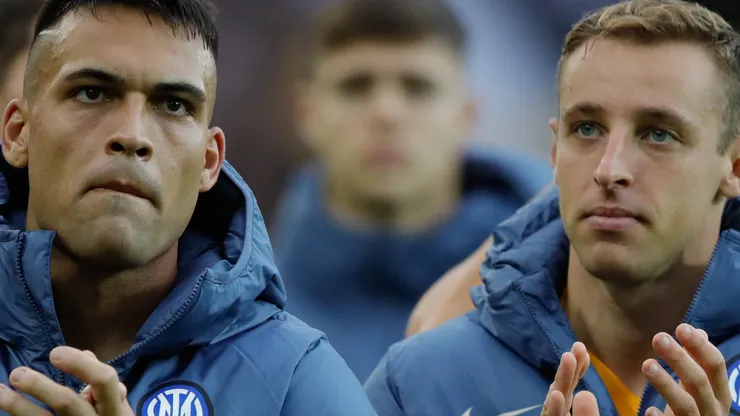Lautaro Martínez e Davide Frattesi. (Photo by Timothy Rogers/Getty Images)