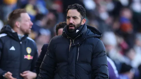 Ruben Amorim tem quatro alvos barrados pela diretoria do Manchester United. Foto: Michael Regan/Getty Images)