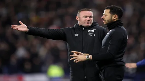 Wayne Rooney e Liam Rosenior no Derby County - George Wood/Getty Images