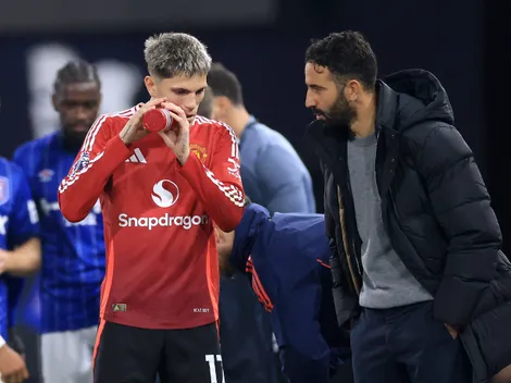 Garnacho curte anúncio da demissão de Ruben Amorim nas redes sociais