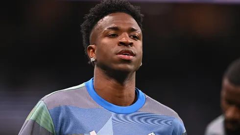 Vinicius Júnior em campo pelo Real Madrid. Foto: Denis Doyle/Getty Images