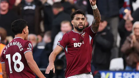 Lucas Paquetá em jogo do West Ham. Foto: Alex Pantling/Getty Images.