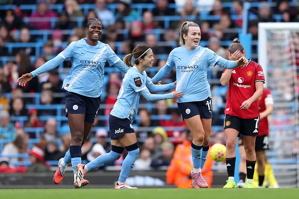 O Manchester City venceu 10 das 11 partidas da Women's Super League - Foto: Alex Livesey/Getty Images