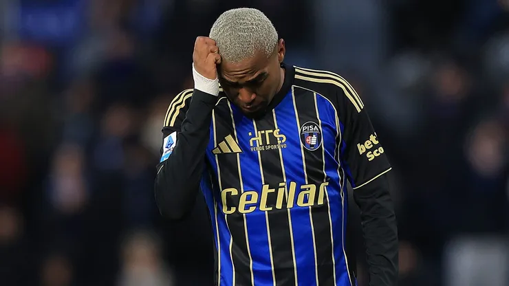 Lorran, durante jogo pelo Pisa. (Photo by Gabriele Maltinti/Getty Images)