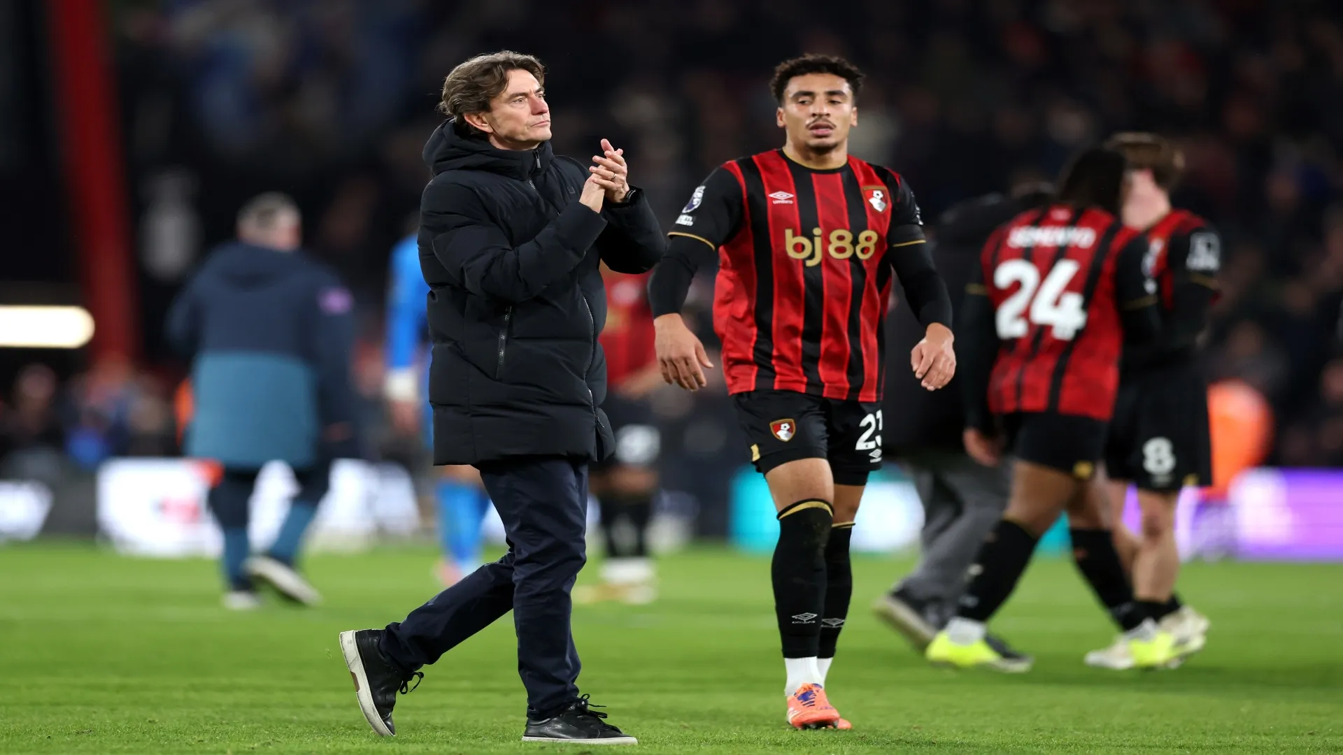 Thomas Frank na derrota do Tottenham para o Bournemouth – Michael Steele/Getty Images