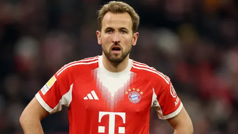 Harry Kane em campo pelo Bayern de Munique. Foto: Alexander Hassenstein/Getty Images
