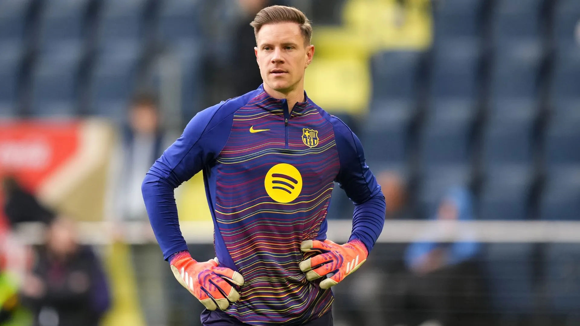 Ter Stegen em jogo do Barcelona. Foto: Alex Caparros/Getty Images