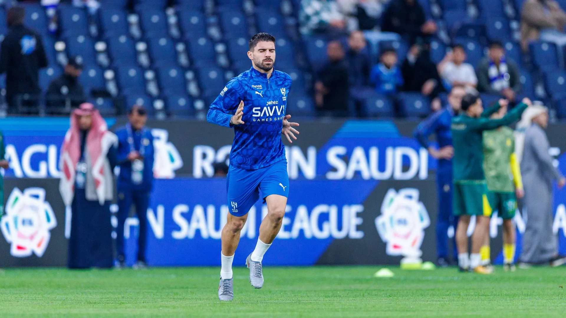 Rúben Neves foi protagonista em campo (foto: Abdullah Ahmed/Getty Images)