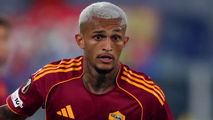 Wesley em campo com a Roma. Foto: Paolo Bruno/Getty Images