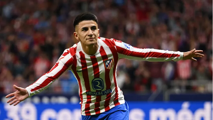 Thiago Almada comemora gol do Atlético de Madrid (Denis Doyle/Getty Images)