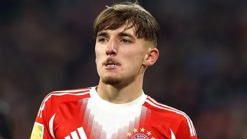 Lennart Karl, do Bayern de Munique, pediu desculpas ao clube após dizer que tem sonho de defender o Real Madrid no futuro (Foto: Alexander Hassenstein/Getty Images)