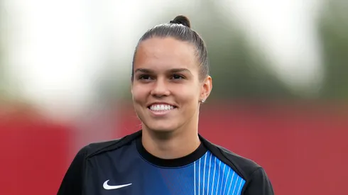 Ana Vitória pelo Atlético de Madrid (Photo by Aitor Alcalde/Getty Images)