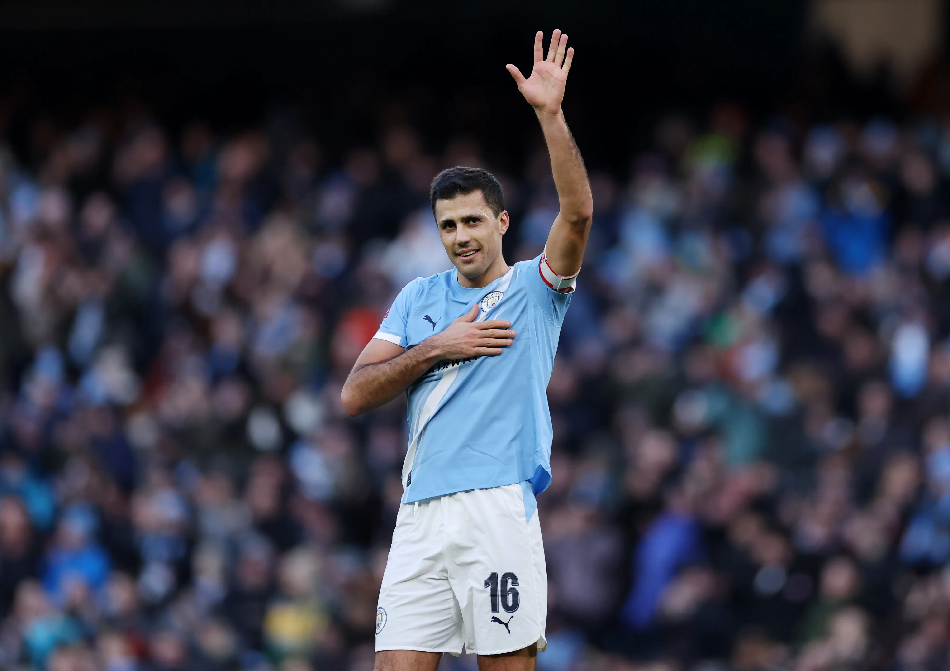 Rodri marcou pela primeira vez na temporada (Foto: Lewis Storey/Getty Images)