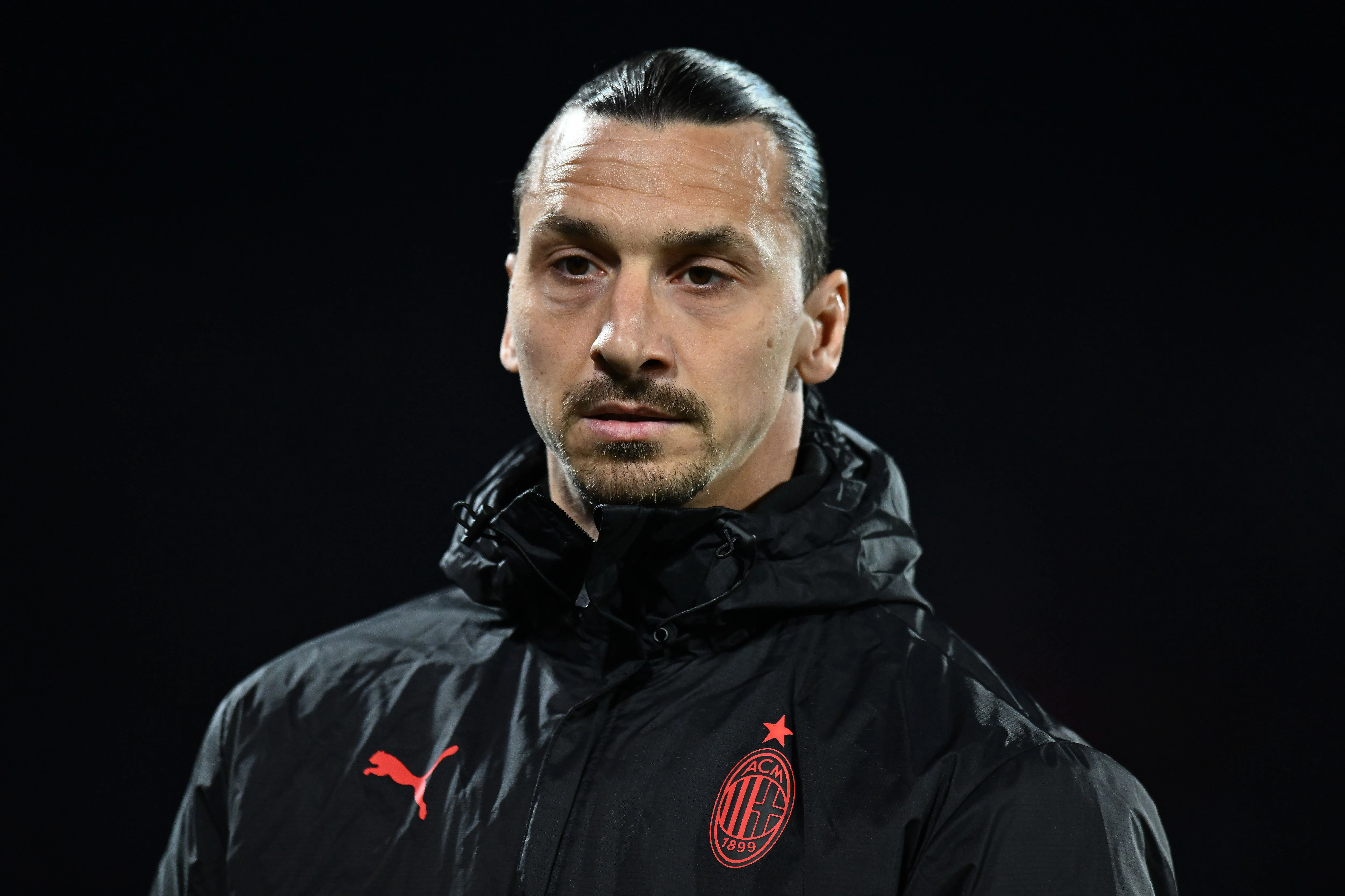 Zlatan Ibrahimovic, do AC Milan, durante a partida da Serie A entre ACF Fiorentina e AC Milan no Estádio Artemio Franchi, em 4 de março de 2023, em Florença, Itália. (Foto de Alessandro Sabattini/Getty Images)