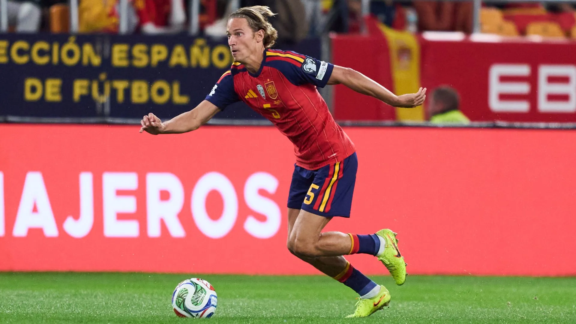 Marcos Llorente em ação durante a partida pelas eliminatórias da Copa do Mundo FIFA 2026. Foto: Juan Manuel Serrano Arce/Getty Images