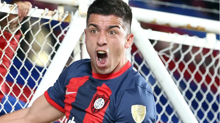 Alexis Cuello comemora gol do San Lorenzo (Photo by Daniel Jayo/Getty Images)