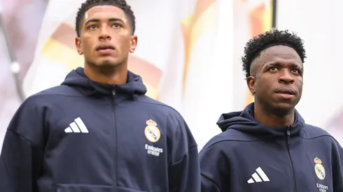 Bellingham e Vini Jr estavam entre jogadores que não compraram trabalho de Xabi Alonso (Photo by Michael Reaves/Getty Images)