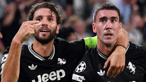 Locatelli e Vlahovic. (Photo by Valerio Pennicino/Getty Images)